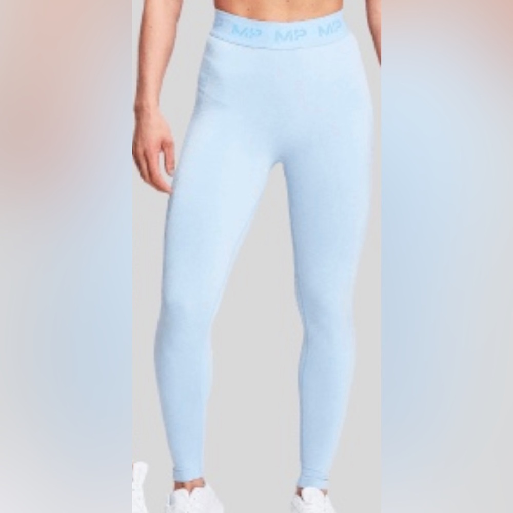 MyProtein sky blue seamless leggings